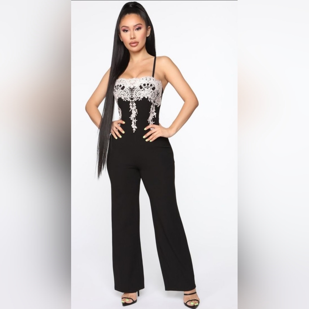 Elegant Black Lace Jumpsuit
